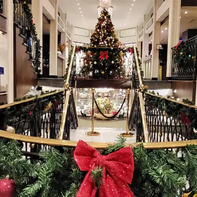 Chirstmas interior of River Cruise Ship